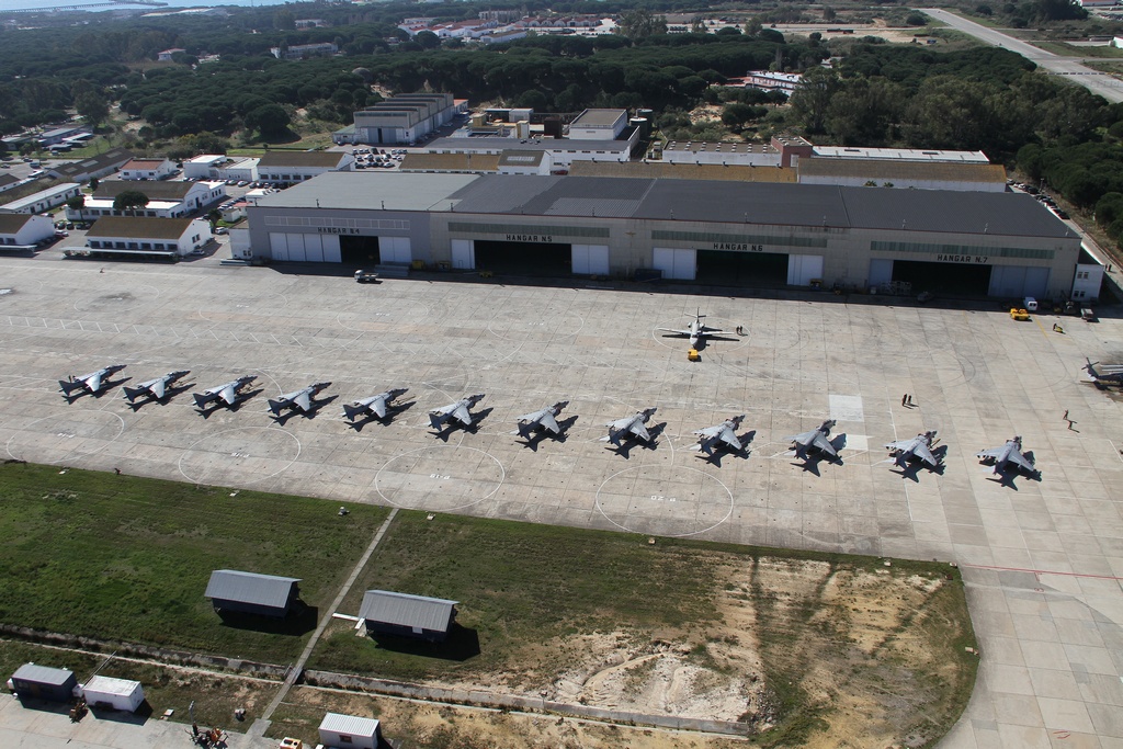 Aerial view of the 9th Squadron in Rota Naval Base
