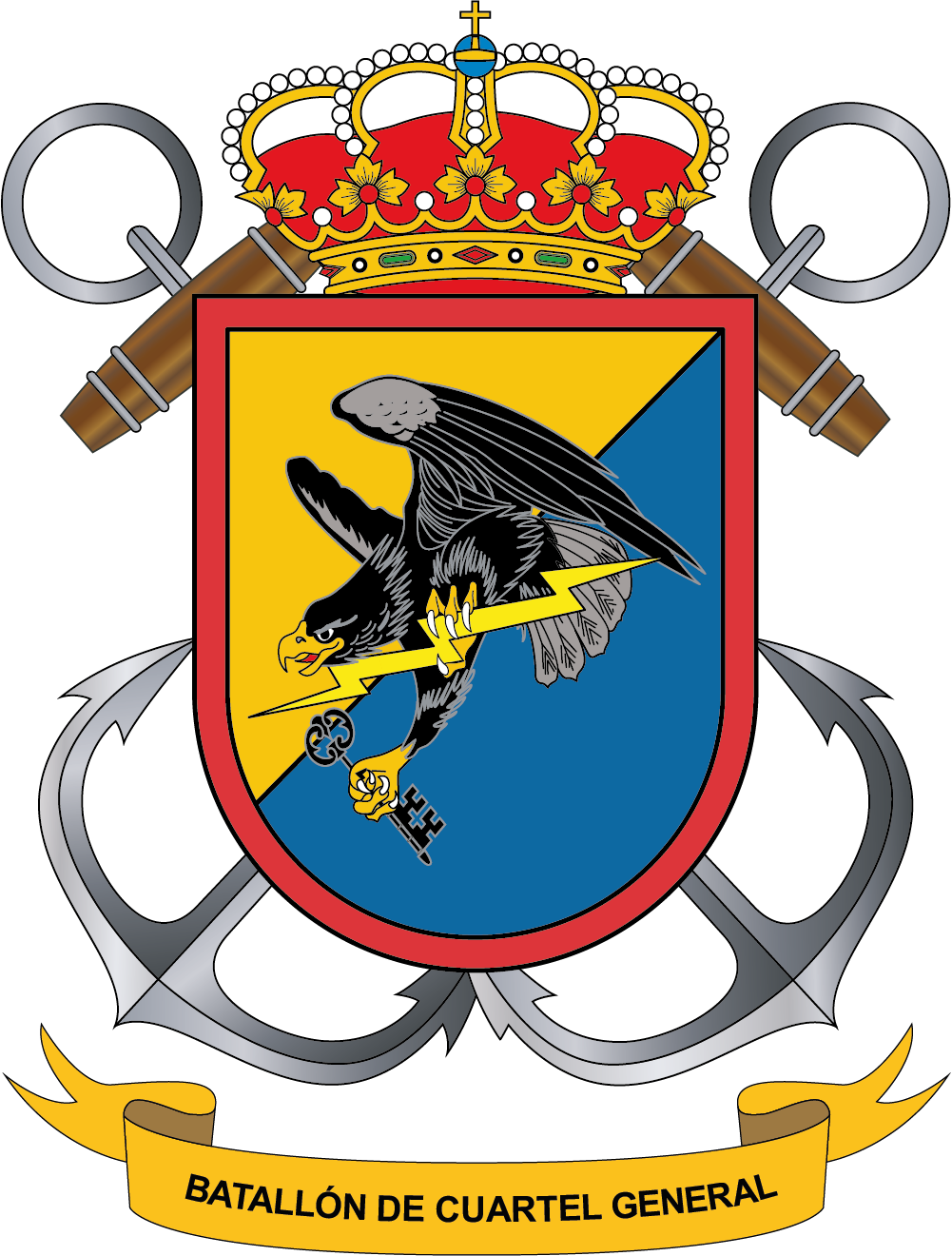 Escudo del Batallón de Cuartel General (BCG)
