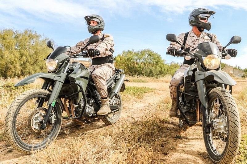 Imagen Batallón Cuartel General incorpora motocicletas Yamaha modelo XT 660 R
