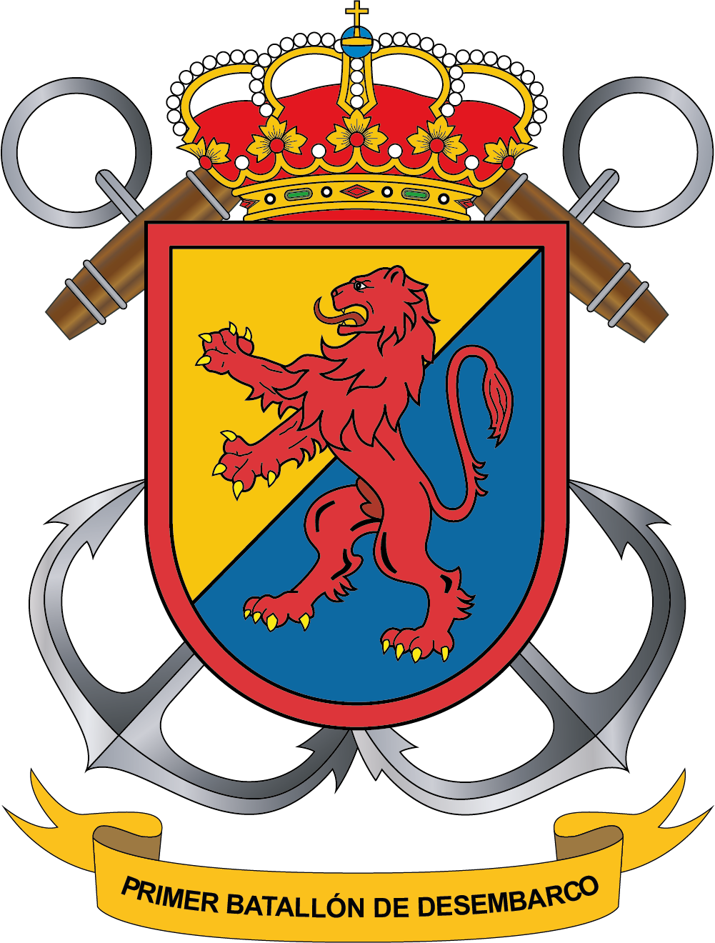 Escudo del Primer Batallón de Desembarco
