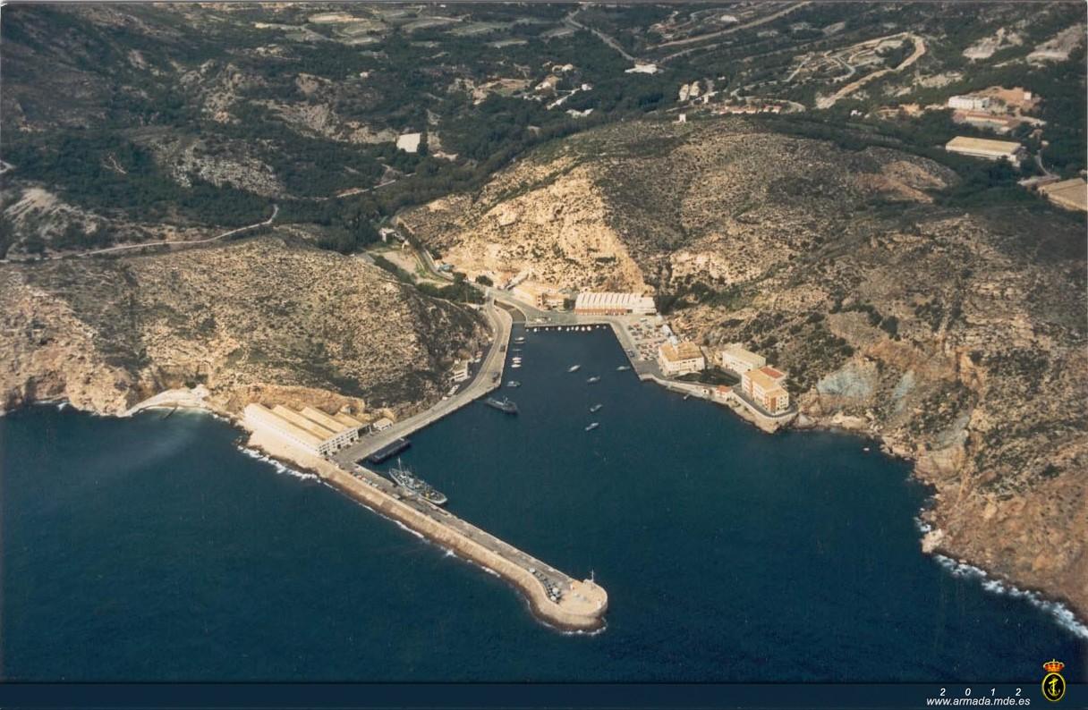 Estación Naval de Algameca, vista darsena 1.