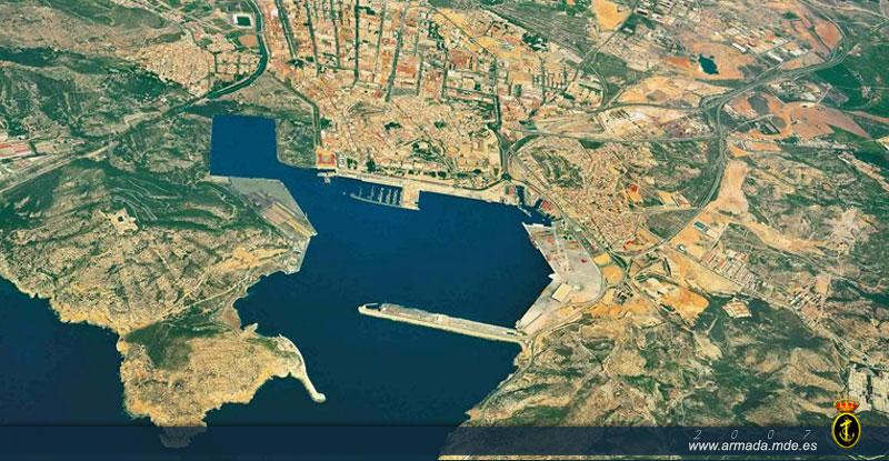 PLANO GENERAL. Vista aérea de Cartagena