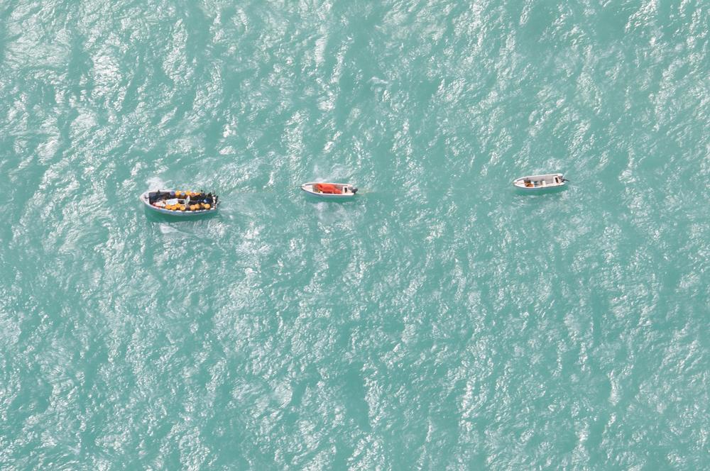 Localización de las embarcaciones en la costa Somalí