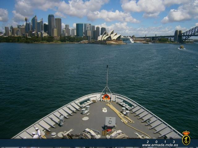 The ‘Cantabria’ has arrived at her new home base in Sydney