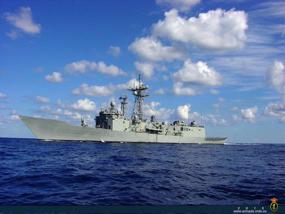 The frigate ‘Canarias’ (pictured above) and the AOR ‘Patiño’ will participate in operation ‘Active Endeavour’