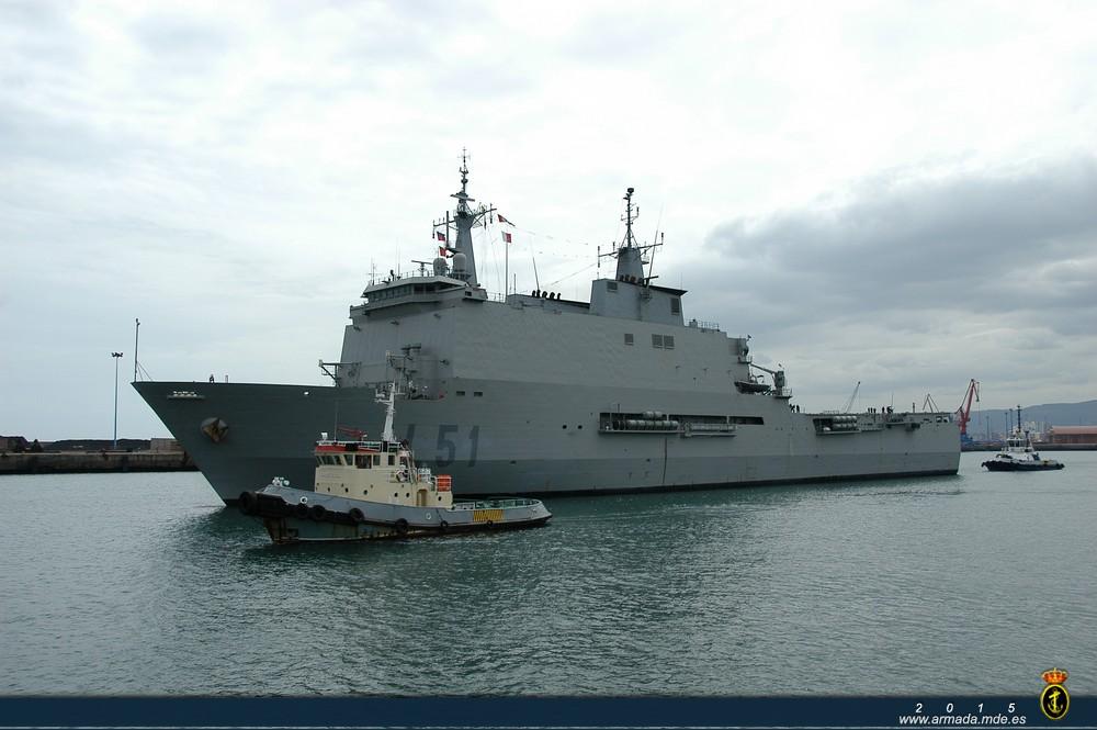 LPD ‘Galicia’ set sail from Rota Naval Base