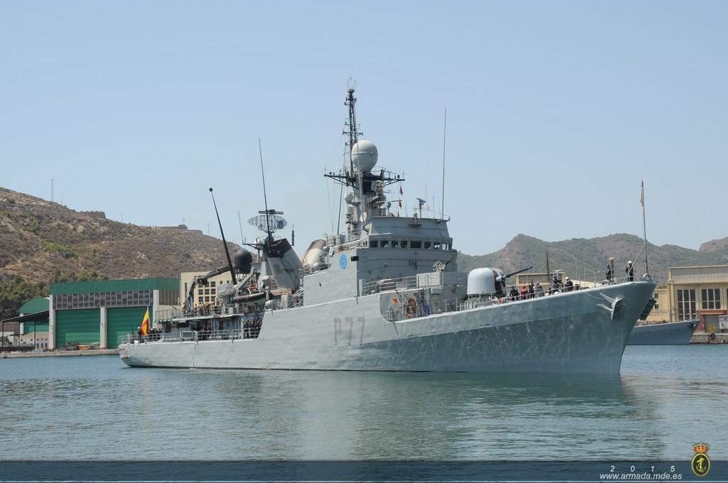 The OPV has sailed more than 11,400 nautical miles since her departure from Cartagena