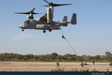 Fast Rope from an MV-22 ‘Osprey’