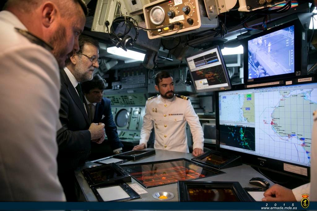 Mr. Rajoy was briefed on the ship’s tasks and capabilities
