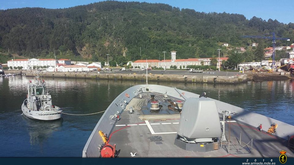 La fragata ha regresado hoy a su puerto base en Ferrol