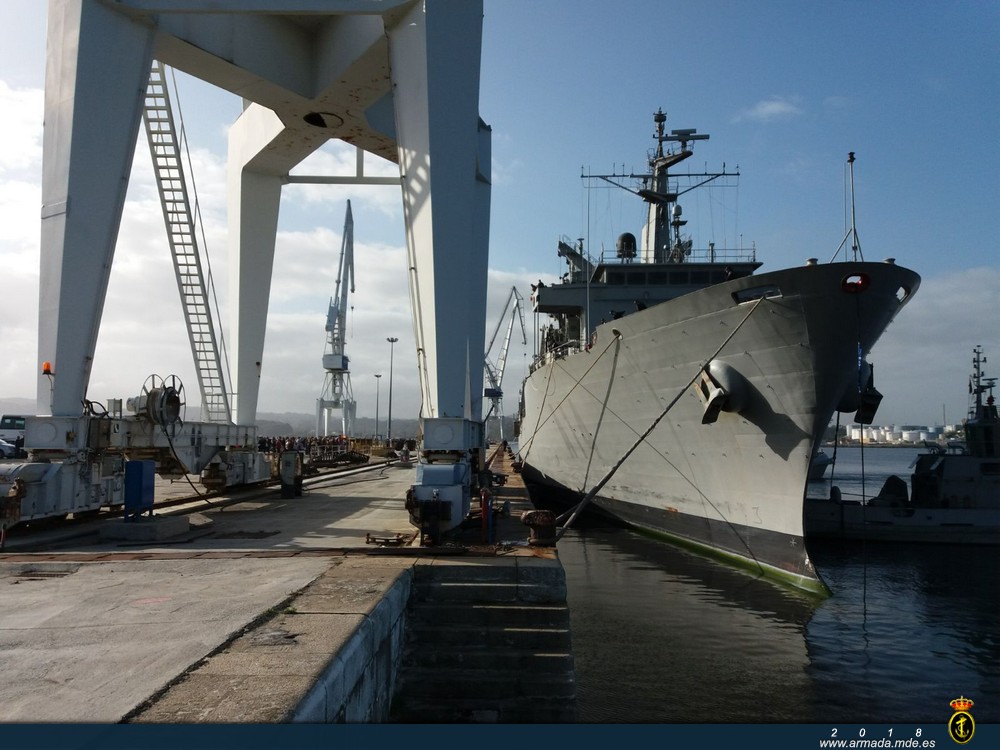 AOR ‘Patiño’ return to Ferrol after Operation ‘Atalanta’