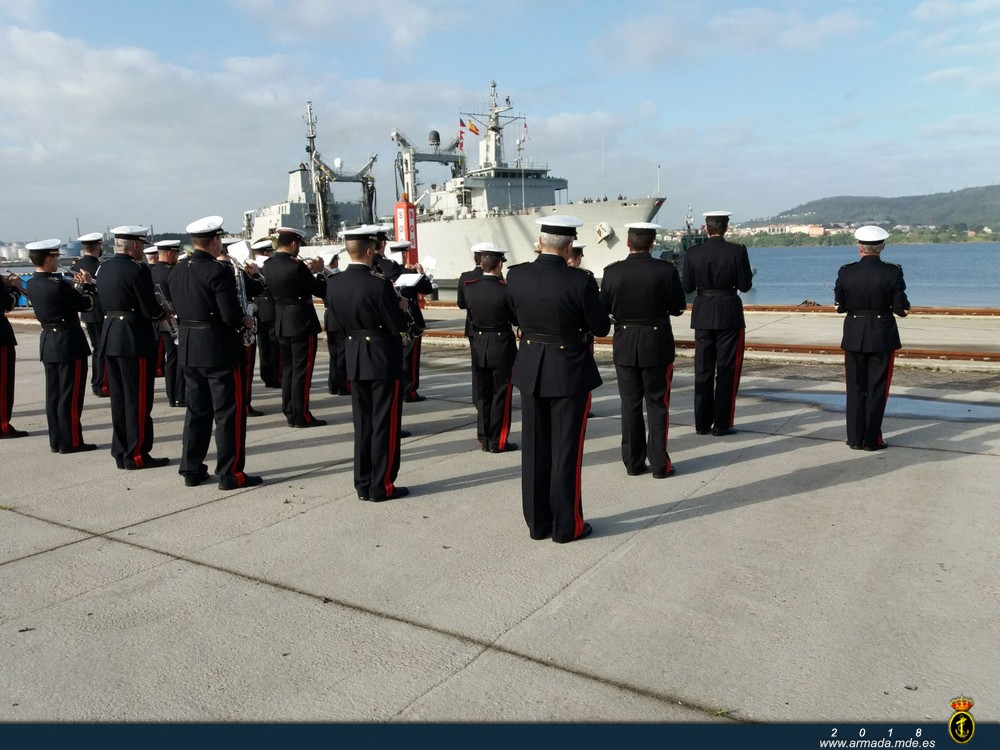 AOR ‘Patiño’ return to Ferrol after Operation ‘Atalanta’