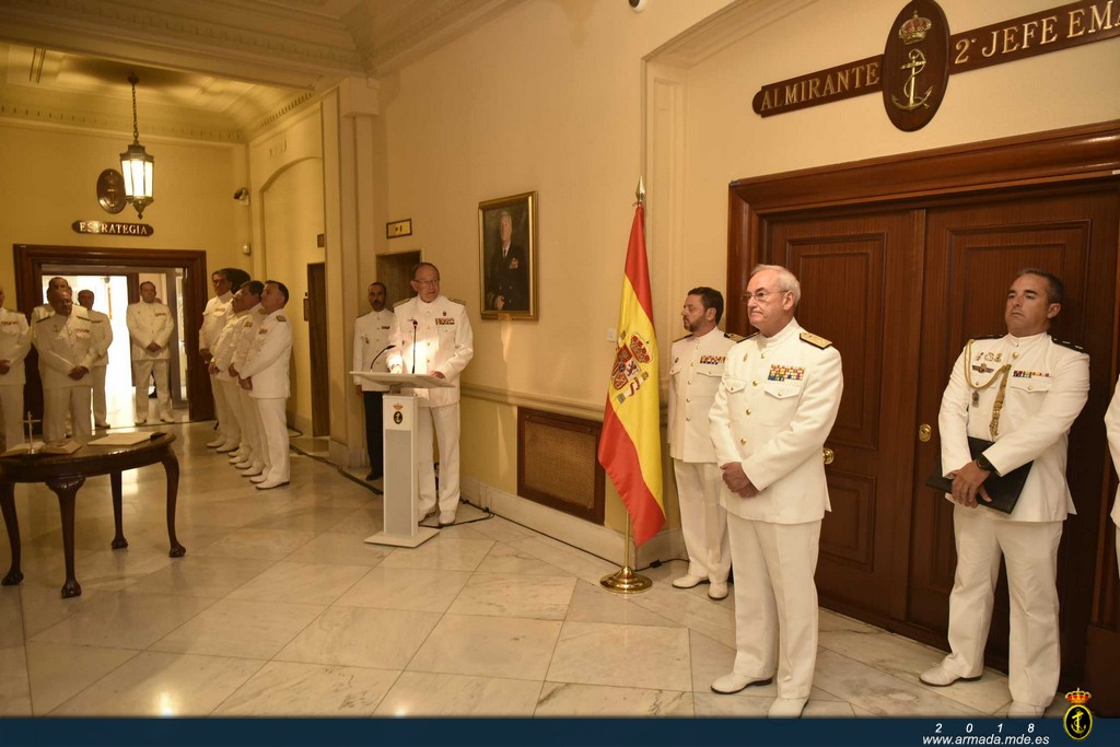 Toma de posesión del Almirante Segundo Jefe del Estado Mayor de la Armada