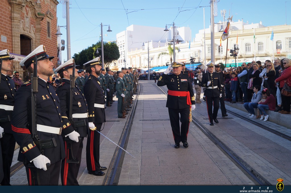 La Armada celebra el 40º Aniversario de la Constitución en San Fernando