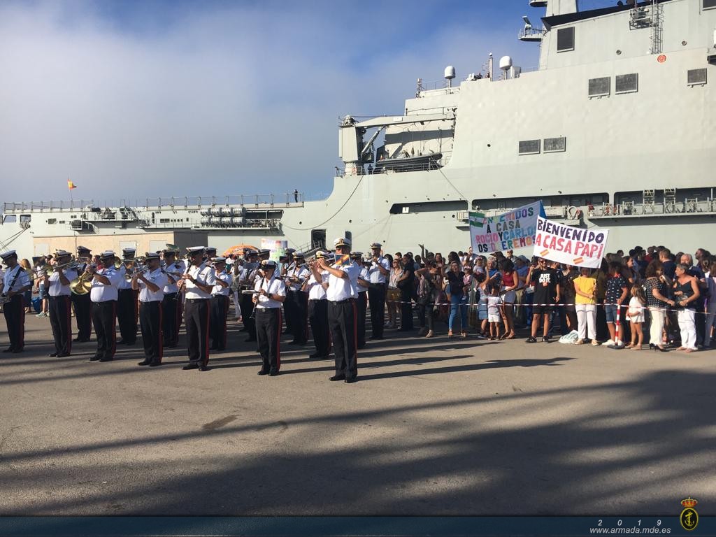 La fragata "Navarra" regresa a la Base Naval de Rota tras participar en la Operación "Atalanta"