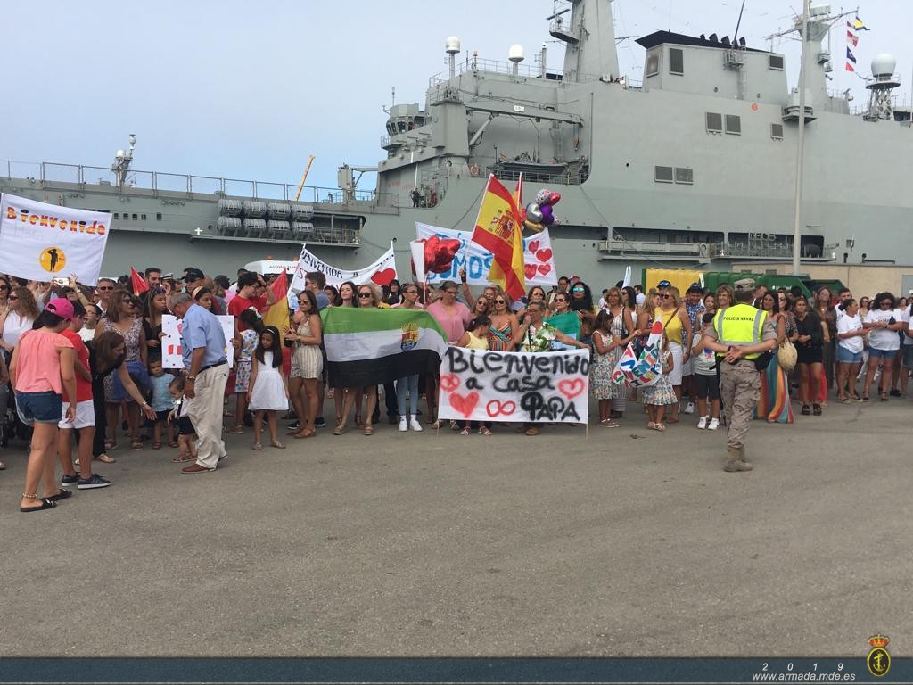 La fragata "Navarra" regresa a la Base Naval de Rota tras participar en la Operación "Atalanta"