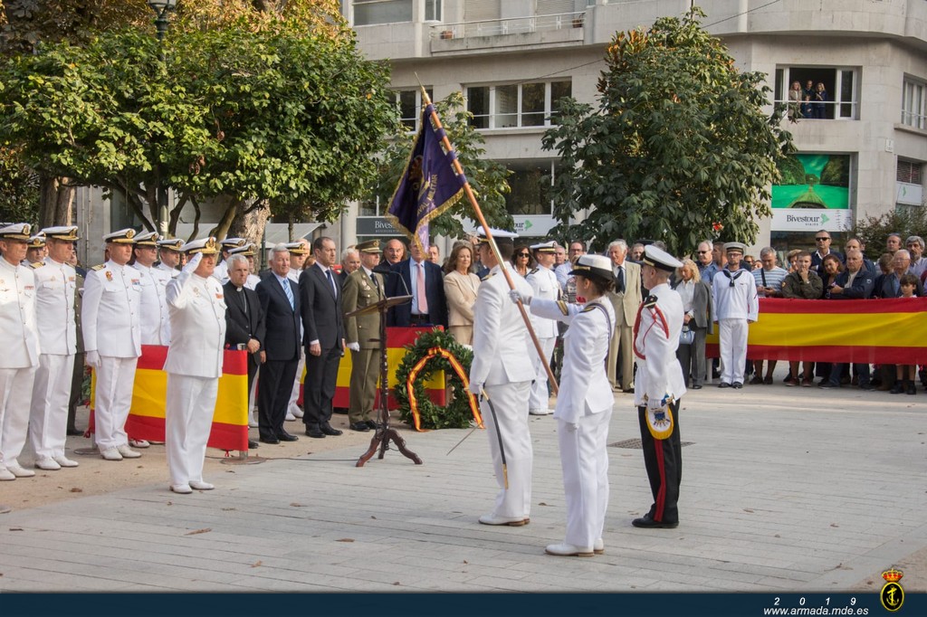 La Armada rinde homenaje al contralmirante Casto Méndez Núñez en Vigo