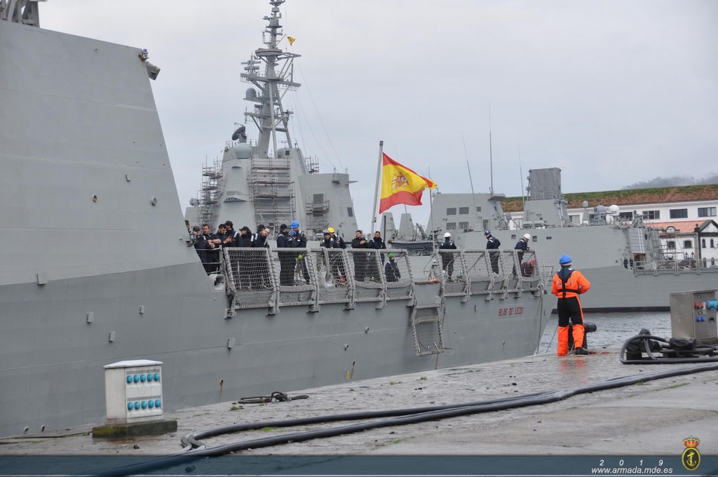 La fragata "Blas de Lezo" F-103 regresa a Ferrol