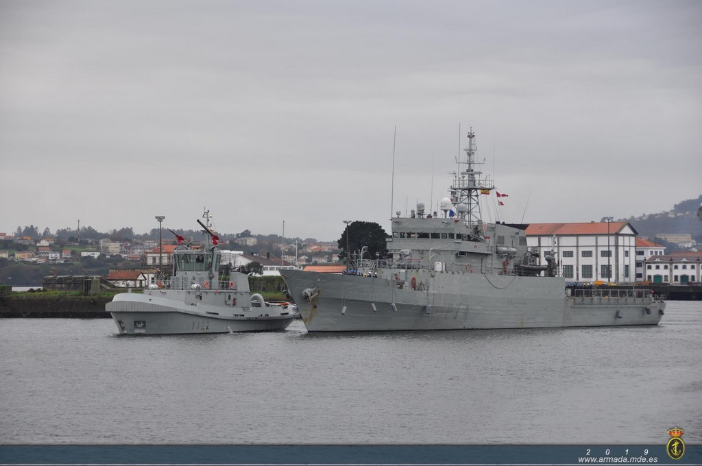 El Patrullero "Atalaya" (P-74) llega al Arsenal de Ferrol después de cuatro meses desplegado en la Costa occidental de África y Golfo de Guinea