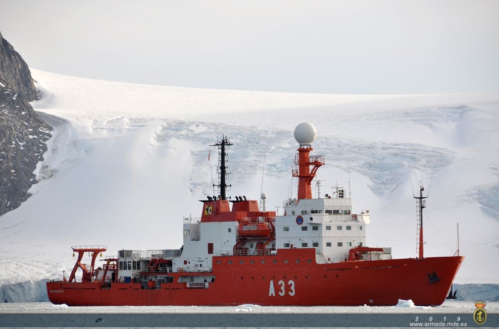 El Buque de Investigación Oceanográfica "Hespérides" contribuirá al dispositivo de búsqueda de los restos del avión chileno siniestrado en el mar de Hoces