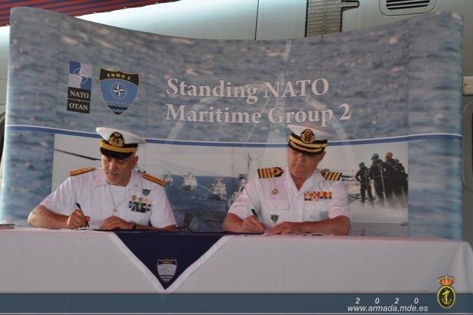 Relevo de mando de la Agrupación permanente de la OTAN- SNMG2 en Rota