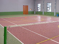 Vista pista tenis cubierta