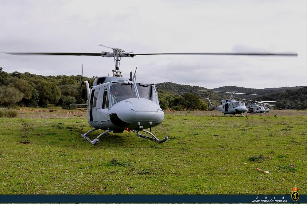 HELOS 3ª Escuadrilla y dos UH-1Y (EE.UU.) En sierra Retín - PHIBLEX 01-14
