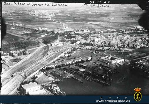 Vista aérea Base de Submarinos (1929)