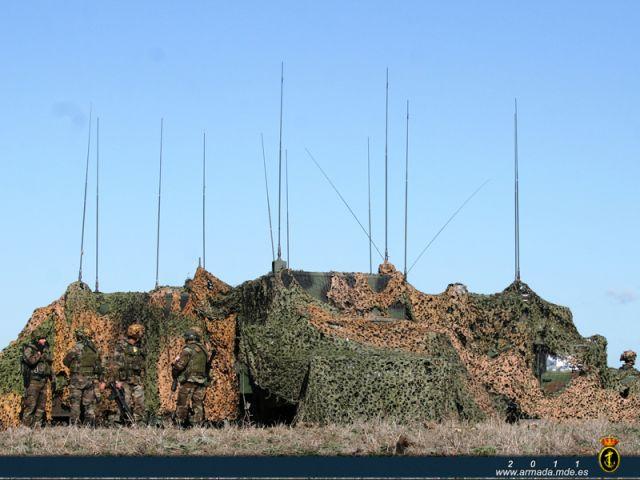 Batallón Cuartel General,bosque de antenas.