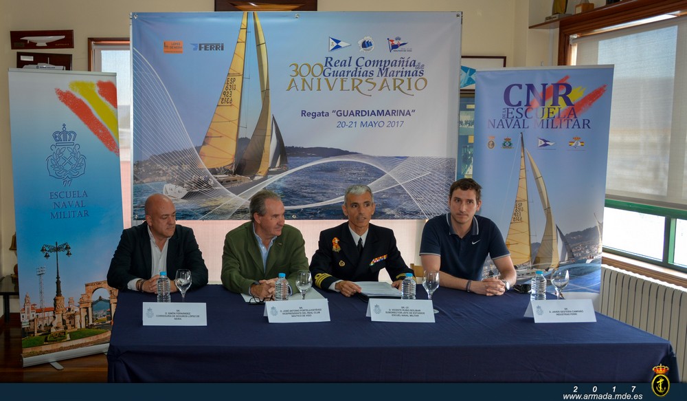 Presentación regata "Guardiamarina – 300 Aniversario de la Real Compañía de Guardiamarinas"