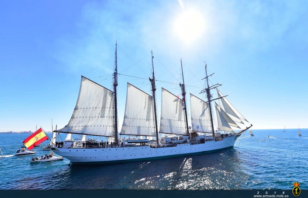 The ‘Juan Sebastián de Elcano’ starts her 90th Training Cruise