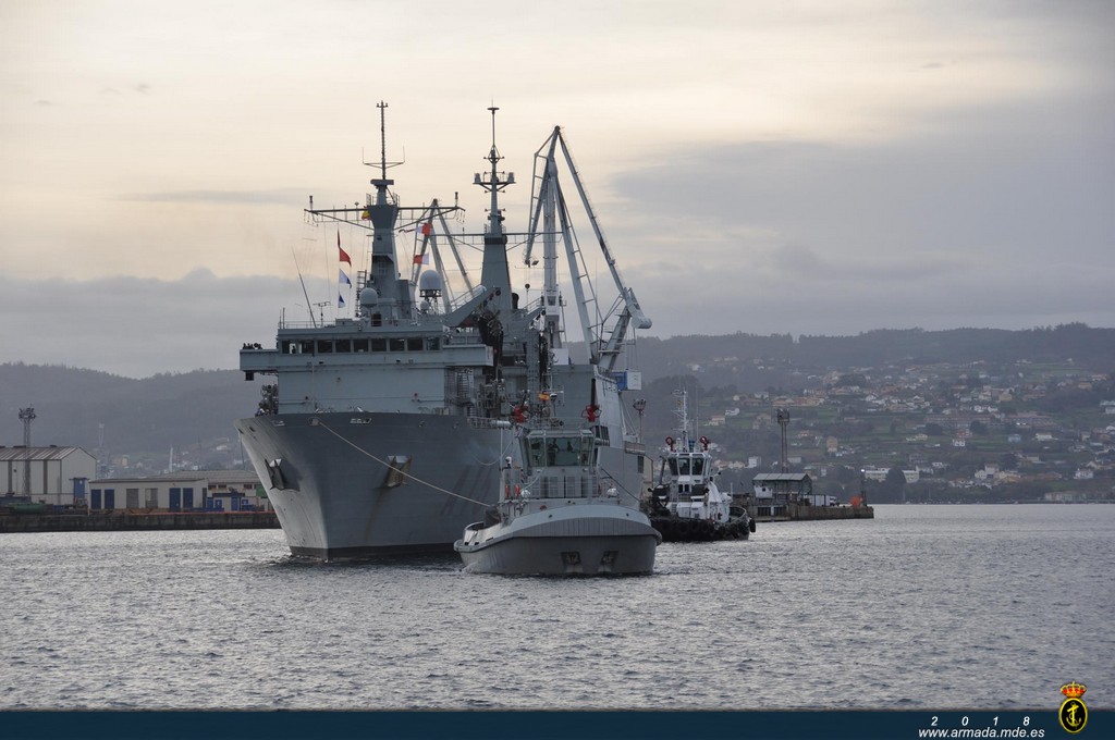El Cantabria regresa a Ferrol tras su despliegue con la OTAN