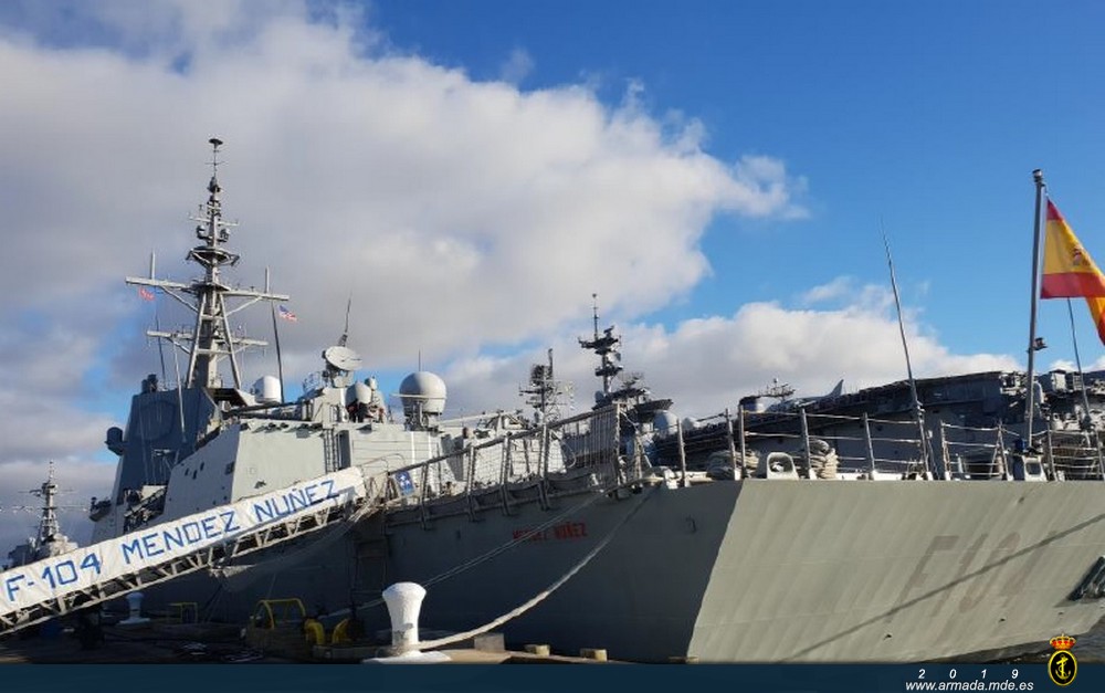 La fragata "Méndez Núñez" recala en la Base Naval de Norfolk