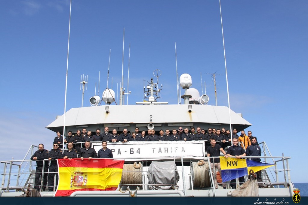 El patrullero de la Armada "Tarifa" regresa a puerto en Cartagena