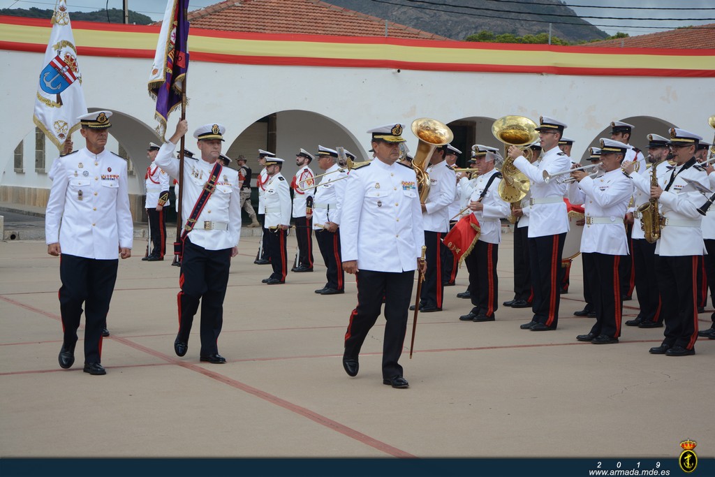 El Cuartel General de la Fuerza de Protección celebra un acto de despedida por su traslado a Ferrol