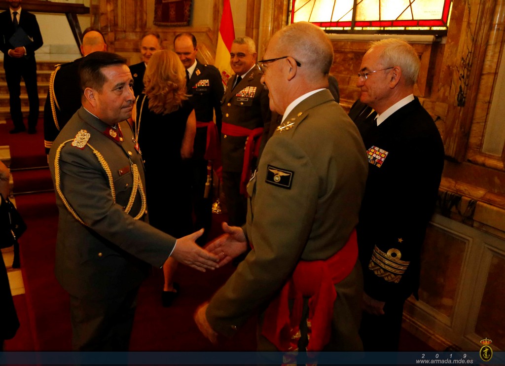 Recepción en el Cuartel General de la Armada a los Agregados Militares de Defensa y Adjuntos acreditados en España