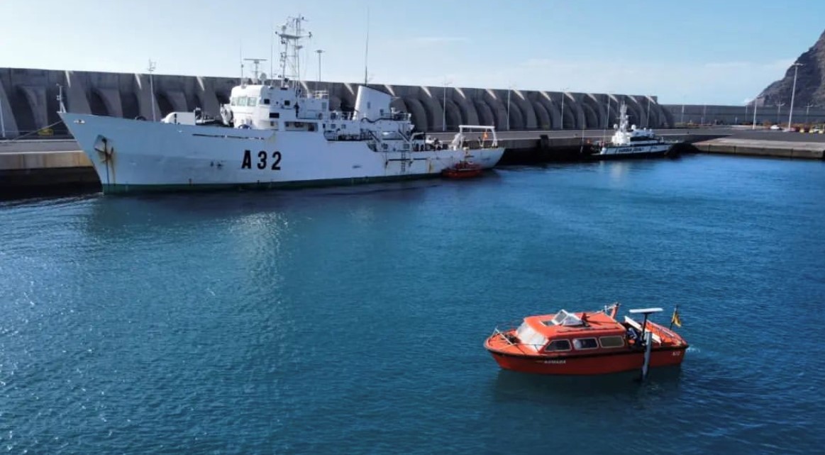 The hydrographic ship ‘Tofiño’ will conduct seabed surveys around the isle of La Palma