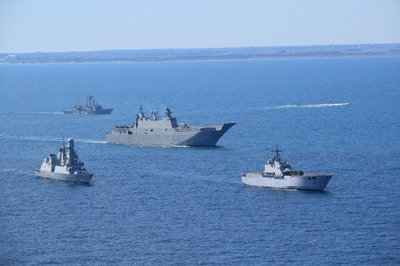 The SIAF with the LHD ‘Juan Carlos I’