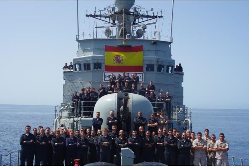 The crew of the last MSO of the ‘Infanta Cristina’