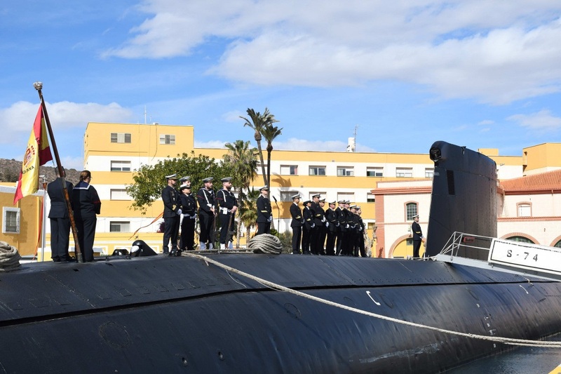 Decommissioning ceremony of submarine ‘Tramontana’.